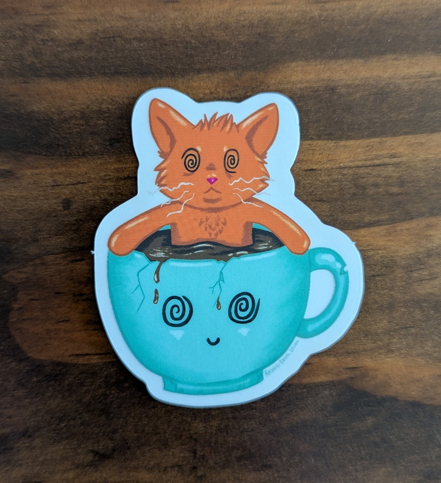 Catfinated Sticker