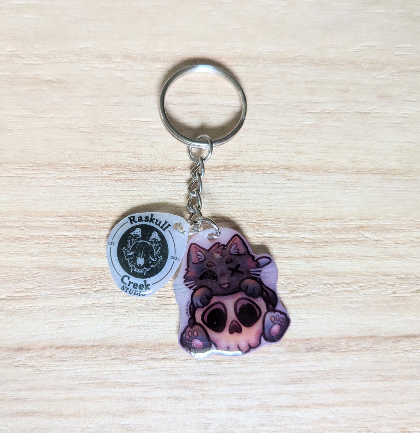 Skully Whisker Snuggles Keychain