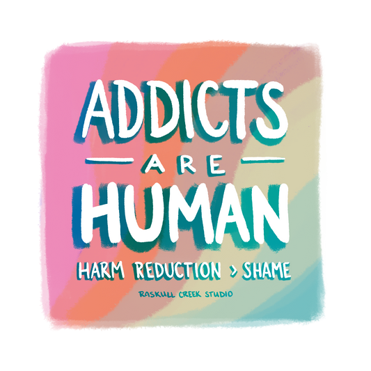 Addicts Are Human Sticker
