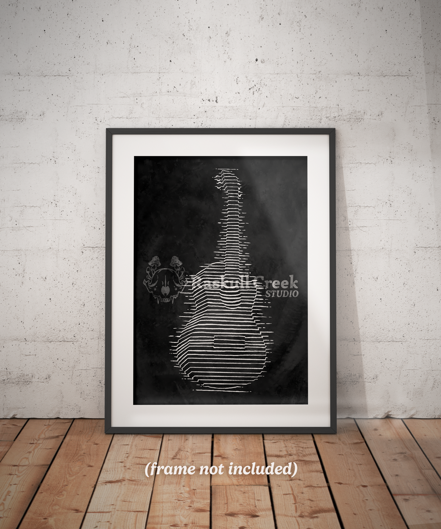 Ukulele Waves Print