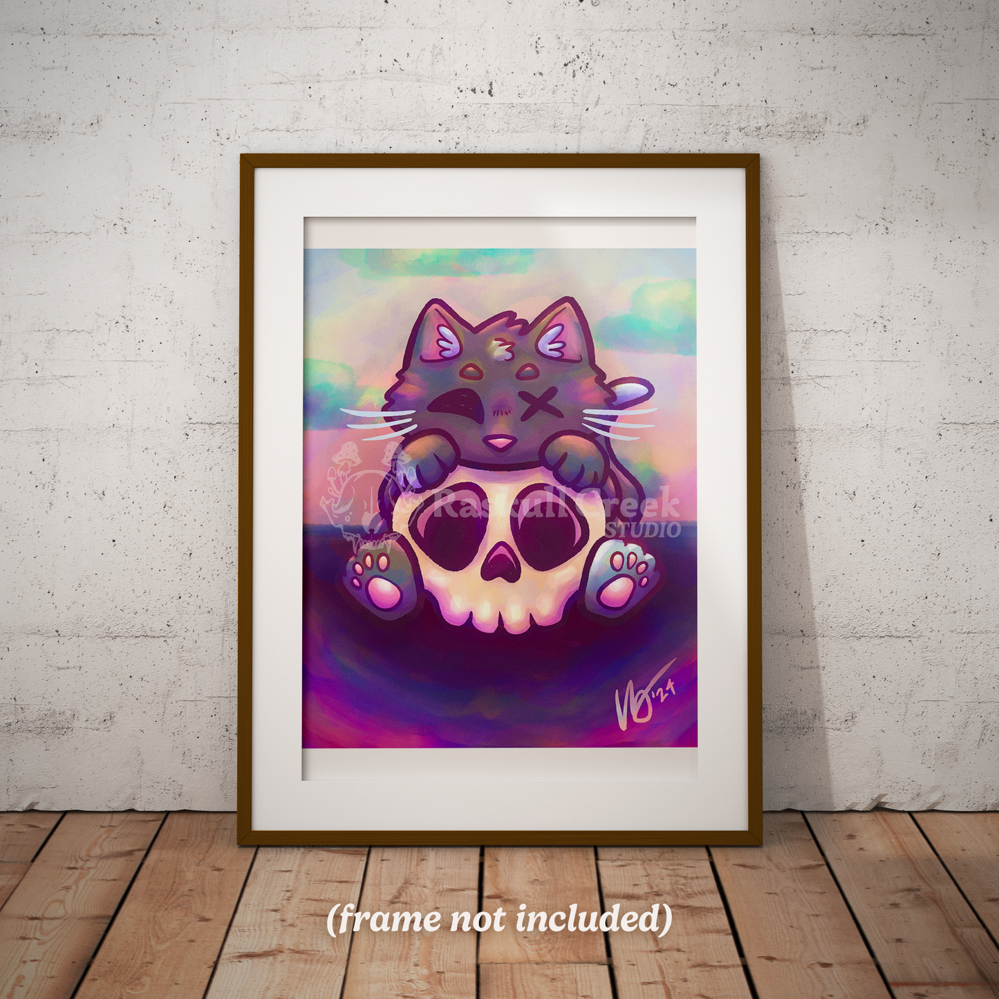 Skully Whiskers Snuggles Print