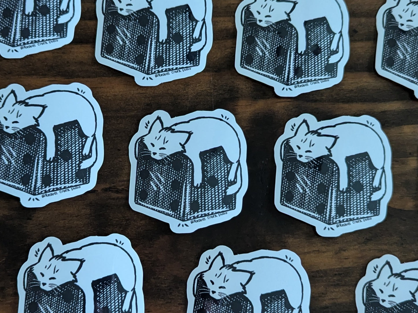 zZz Dice Cat Sticker