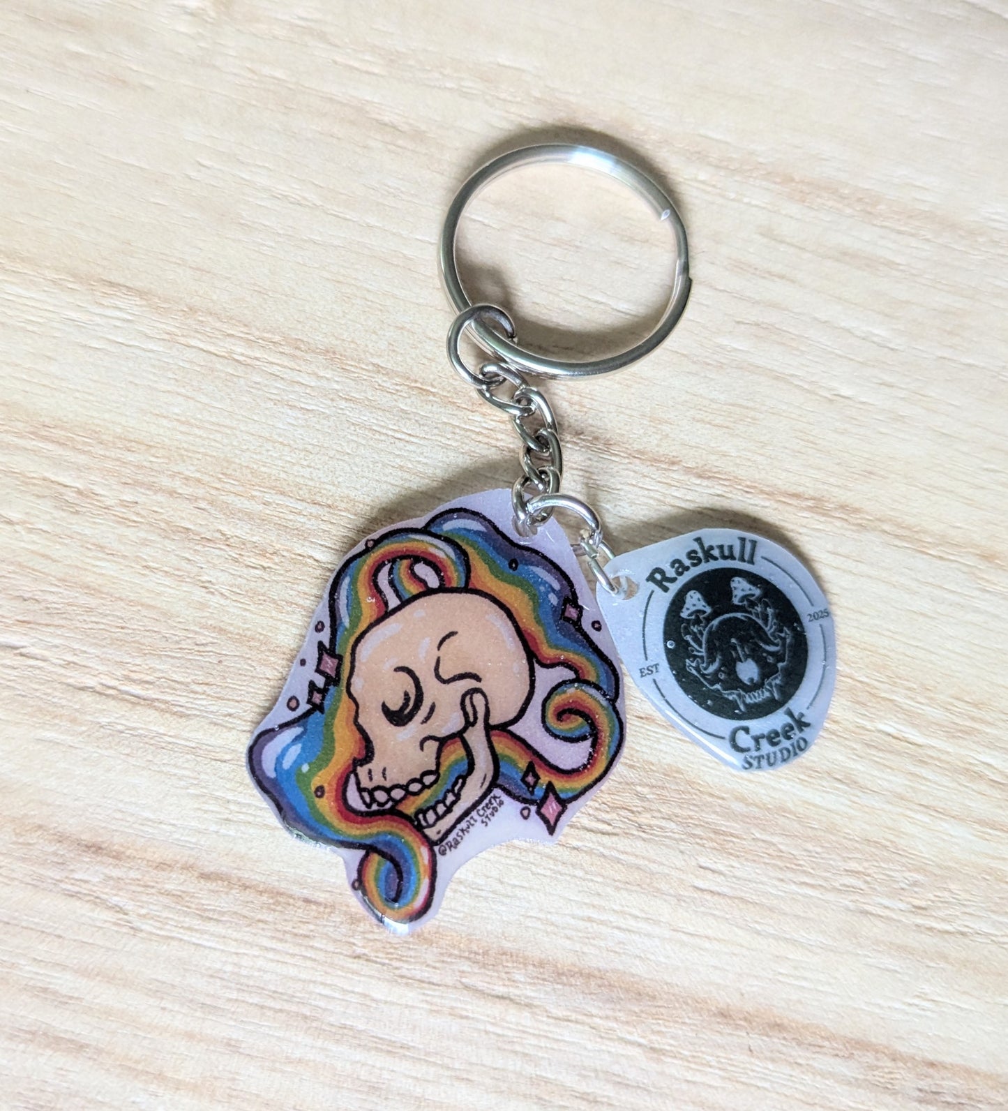 Skull Flow Keychain