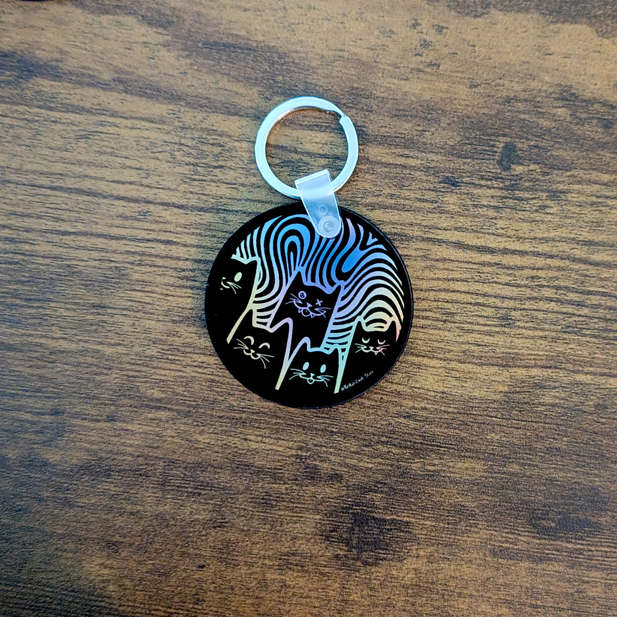 Rainbow Cat Portal Keychain