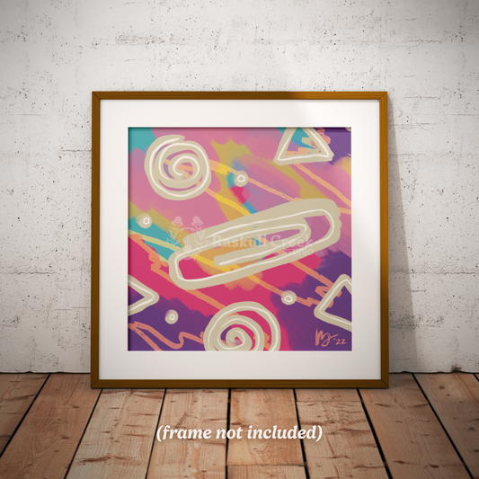 Office Supplies Abstract Print