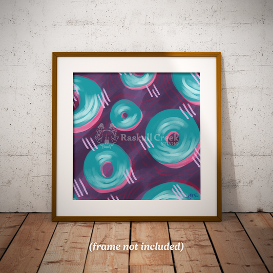 Donuts and Roller Skates Print