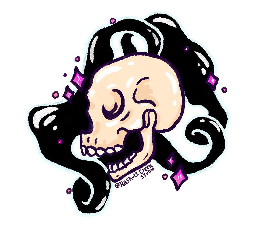 Skull Flow Sticker